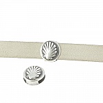 10 mm Zamak pasante N°28 Plata