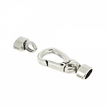 Mosquetón de cuero de zamak de 10 mm