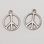 Peace & Love Charm N°04 Plata x 10 piezas