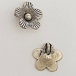 Charm Flor Metal N°041 Plata