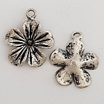 Charm Flor Metal N°092 Plata