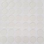 4 cabujones autoadhesivos de resina transparente de 25 mm