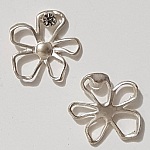 Charm Flor Metal N°057 Plata