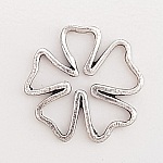 Colgante Flor Metal N°095 Plata