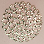 Breloque Fleur Métal N°102 Estampe Argent