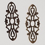 Amuleto Flor Metal N°105 Bronce Grabado