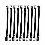 Correa elástica Extensión de máscara ajustable Gancho para la oreja Extensión de máscara negra