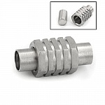 Cierre magnético de acero inoxidable 05 mm Plata N°01