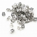 10 Pulsador para pendientes Plata envejecida