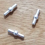 Cierre cordón hueco PVC 5 mm plata