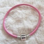 Pulsera Clip Europea Liso 01 DE 15 A 23 CM Rosa