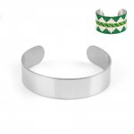 Brazalete de acero inoxidable de 15 mm N°04