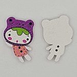 Botón madera niña malva N°01-03