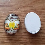 Cabujón Oval 13 x 18 mm Mariposa N°04