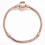 Pulsera Clip Europea 20cm Cierre Oro Liso