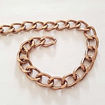 1 metro de cadena plana N°01 18 x 12 mm