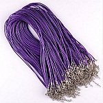 10 Collares imitación cuero diámetro 1,5 mm 40 cm AF-02-4 