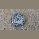 cabujón de vidrio redondo 25mm flor 010 