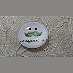 cabujón de cristal redondo 25mm bigote 028 