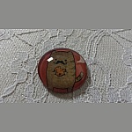 cabujón de cristal redondo 25mm bigote 009 