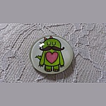 cabujón de cristal redondo 25mm bigote 007 