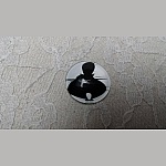 cabujón de vidrio redondo 25mm cat 009 