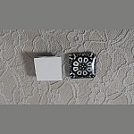 cabujón de cristal cuadrado 25mm 044 