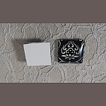 cabujón cuadrado de vidrio 25mm 043 