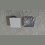 cabujón de cristal cuadrado 25mm 042 