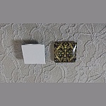 cabujón de cristal cuadrado 25mm 031 