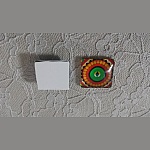 cabujón cuadrado de cristal 25mm 022 