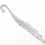 Marcapáginas N°01 Plumín plata
