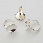 Soporte de anillas regulable con 4 garras plateado N°01