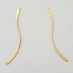 Barra Curvada Varilla Metal Plata 1 anilla N°02 Oro