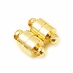 Cierre Magnético Columna 12 x 6 mm Chapado en Oro Real 18K