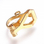 Portapendientes Acero inoxidable Clip N°05 x 1 par chapado en oro