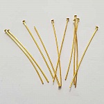 Tige / clou 50mm à tête plate doré x 20 pièces 2ème choix