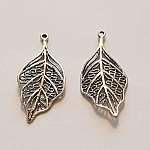 Breloque Fleur Métal N°144 Argent