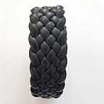 0.66 mètre cuir tressé n°35 30 mm