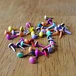 100 Attaches Parisiennes Rondes Assortiment N°02 - 4 mm