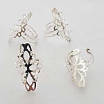 1 support bague réglable 8 anneaux Argent N°05