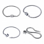 Bracelet Acier Inoxydable N°06 Argent Fermoir Clip 18 cm