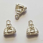 Breloque Bouddha N°05 12 mm Argent Clair
