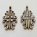 Breloque pendentif Argent en Zamac N°003