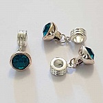 Breloque Pendentif Strass Vert N°1013-03