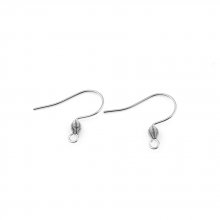 Pendientes Gancho Acero Inoxidable N°01-02 X 1 Par