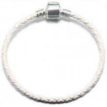 Pulsera trenzada europea Clip Uni 02 DE 15 A 23 CM Blanco