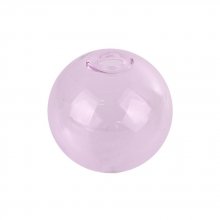 1 x Bola de cristal redonda rosa de 20 mm para rellenar