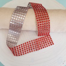 Cinta de strass N°03 Roja por 0,50 cm.