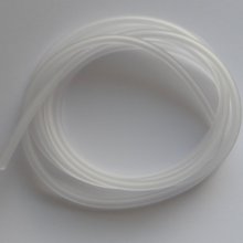 Cordón hueco de pvc de 1 metro 3 mm Blanco
